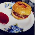 Sanskriti arya का कुकस्नैप जब उन्होंने बर्गर (burger recipe in Hindi) बनाया था।