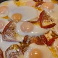 El cooksnap de camino reyero merino cuando hizo Patatas asadas con tomate y huevos al horno.