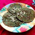 Shweta Shah's cooksnap of when they made પાલક પનીર ચીઝી સ્ટ્ફડ પરાઠા ( palak paneer cheesy sttufed parath.