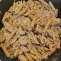 Reina H's cooksnap of when they made Cajun chicken shrimp and bacon pasta.