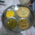 Mrs. Rashid's cooksnap of when they made Halwa puri channay.