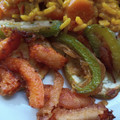 El cooksnap de edu cuando hizo Calabaza, pimientos y calabacines en tempura.