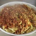 El cooksnap de María de los Ángeles Pérez cuando hizo Tallarines caseros con salsa de verdeo.