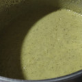 El cooksnap de Alfonso Cañero cuando hizo Crema de calabacín con manzana.