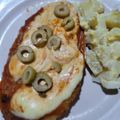 El cooksnap de Miriam Crespo cuando hizo Milanesas de berenjenas a la napolitana .