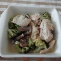 El cooksnap de vanesa cuando hizo Pollo en crema de champiñones y brócoli.
