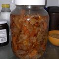 El cooksnap de Mariel Alfonso cuando hizo Escabeche de verduras (berenjena, zanahoria y cebolla).