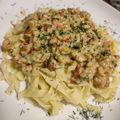 szenrozsa Cooksnap-ja, amikor elkészítette a(z) Tejszínes koktélrák szélesmetélttel receptet.