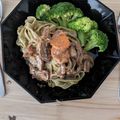 Fang Tsai's cooksnap of when they made Bandnudeln mit Pfifferlingen in Sahne.