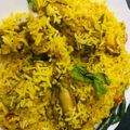 Zobia Sajjad's cooksnap of when they made Bomby Biryani.