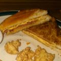 Mandy's cooksnap of when they made Hard Salami Cheesy grilled cheese..