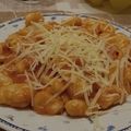 El cooksnap de Lucia Suanez cuando hizo Ñoquis caseros de harina.