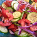 x's cooksnap of when they made Tomato, cucumber and onion salad.