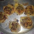 El cooksnap de Roxana Chiatti cuando hizo Canastitas de champiñón y cebolla.