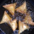 Sadaf Shoaib Vohra's cooksnap of when they made Chicken Samosa.