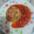 Mrs. Rashid's cooksnap of when they made Chinese pulao.