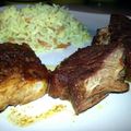 craftycookingmama's cooksnap of when they made Pork Ribs with dry rub (oven cooked and grilled).