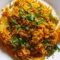 Jigna Shah's cooksnap of when they made Pigeon peas pulav (in pressure cooker).