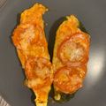 El cooksnap de Alejandra García Hernández-Vaquero cuando hizo Calabacines rellenos sanos y con pocos hidratos.