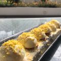 El cooksnap de Amaru Maeda cuando hizo Huevos al serrín o rellenos.