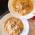 รูป Cooksnap ของ Looktarnz P. เมื่อเขาทำ สปาเกตตีคาโบนารา ง่ายๆ โล๊ะตู้เย็น