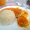 El cooksnap de glurio cuando hizo Merluza en salsa con guarnición de arroz blanco.