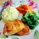 Cooksnap dari amaliarzky untuk resep Pan-fried Salmon with Steamed Broccoli and Mashed Potatoes