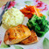 Cooksnap dari amaliarzky untuk resep Pan-fried Salmon with Steamed Broccoli and Mashed Potatoes