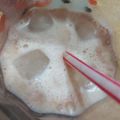 El cooksnap de Limon Y Sal cuando hizo Frapuccino/café frío para combatir el calor.