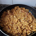 El cooksnap de carlos cuando hizo Arroz meloso de pollo, chorizo y jamón.