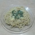 El cooksnap de Lady Marmalade cuando hizo Fideos con pesto a base de Albahaca.