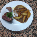 El cooksnap de Toni jimenez cuando hizo Magret de pato con manzanas.