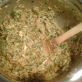 nsteele199106's cooksnap of when they made Shrimp and Spinach Spaghetti Squash in Almond Sauce.