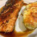 El cooksnap de Irene-Guirao cuando hizo Salmón a la naranja.