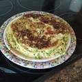 El cooksnap de María Carmen cuando hizo Tortitas de calabacín rellenas de mozarella.