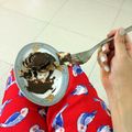 AsmaJroudi's cooksnap of when they made traditional chocolate buns.