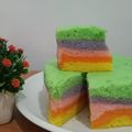 Cooksnap dari Galuh Purnama Gesti untuk resep Rainbow cake kukus