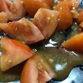 El cooksnap de Entre Fogones Caseros cuando hizo Tomate con vinagreta de mostaza y miel.