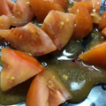 El cooksnap de Entre Fogones Caseros cuando hizo Tomate con vinagreta de mostaza y miel.