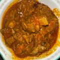 Andre Lynch's cooksnap of when they made Lamb / Beef in Palm creme sauce with FuFu.