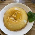 El cooksnap de Isa Machado cuando hizo Flan de coco al microondas.