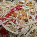 El cooksnap de Dulce Carranza cuando hizo Wok de pasta y vegetales.