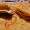 El cooksnap de Miguel Abad cuando hizo Tortilla de patatas rellena de jamón york y queso.