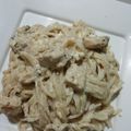 El cooksnap de Dary Lora cuando hizo Spaghetti en salsa blanca con pollo.