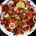 Samita Sar's cooksnap of when they made মশালা চানা চাট (masala Chana chat recipe in Bengali).