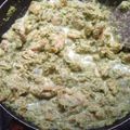 El cooksnap de Juliana Hernández cuando hizo Pollo en salsa de cilantro.