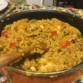 El cooksnap de Maria Martinez cuando hizo Arroz con pollo.