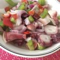 El cooksnap de Marieta cuando hizo Salpicón de pulpo.