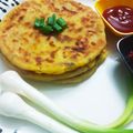 Parul Patel's cooksnap of when they made ઇન્સ્ટન્ટ આલુ - ઓનિયન પરાઠા.