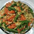 Cooksnap Zarafafiis ❣️🌹 semasa beliau membuat Kacang Panjang Goreng Telur.